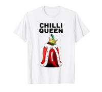 Chilli Queen Pepper Womens Chilli Lover Shirt Cute Chilli T-Shirt