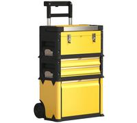 Chilli Seating 3-In-1 Stackable Rolling Tool Box - Yellow