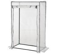 Chilli Seating Chilli 100 X 50 X 150Cm Tomato Greenhouse With Roll-Up Door, Mini Greenhouse With Pe Cover, Outdoor Grow House Small Green House