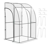 Chilli Seating Chilli 143Cm X 118Cm Walk-In Lean To Greenhouse, With Accessories