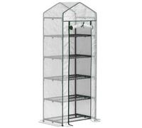 Chilli Seating Chilli 193Cm Five Shelf Mini Greenhouse - White