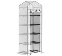 Chilli Seating Chilli 193Cm Five Shelf Mini Greenhouse - White