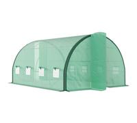Chilli Seating Chilli 4 X 3(M) Polytunnel Greenhouse, With Windows And Doors - Green
