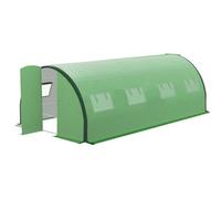 Chilli Seating Chilli Polyethylene Upgraded Structure Walk-In Polytunnel Greenhouse, 6 X 3(M), Green