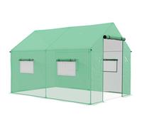 Chilli Seating Chilli Polyethylene Walk-In Polytunnel Greenhouse, 2 X 3(M), Green
