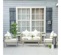 Chilli Seating Luxe 4 Piece Aluminium Frame Furniture Set