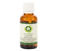 Chilli Seed Essential Oil | Capsicum Annuum | Chilli Oil | Pure Chilli Seed Oil | Pure Chilli Oil | 100% Pure Natural | Steam Distilled | Therapeutic Grade | 10ml | 0.338oz by R V Essential