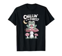 Chillin’ Frog on Mushroom Cute Forest Vibes T-Shirt