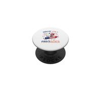 Chillin' Like A Firecracker 4th Of July US Flag Chicken PopSockets Adhesive PopGrip