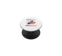 Chillin' Like A Firecracker 4th Of July US Flag Guinea Pig PopSockets Adhesive PopGrip