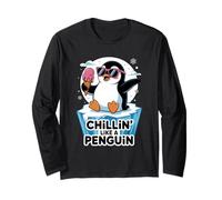 Chillin' Like A Penguin Lover Bird Watcher Long Sleeve T-Shirt