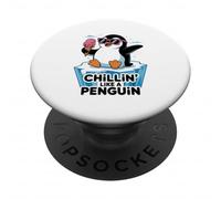 Chillin' Like A Penguin Lover Bird Watcher PopSockets Adhesive PopGrip