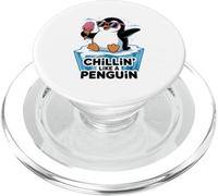 Chillin' Like A Penguin Lover Bird Watcher PopSockets PopGrip for MagSafe