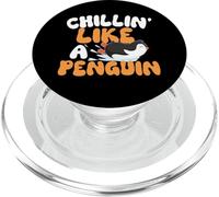 Chillin' Like A Penguin - Penguin Lover Bird Watcher PopSockets PopGrip for MagSafe