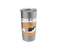 Chillin' Like A Penguin - Penguin Lover Bird Watcher Stainless Steel Insulated Tumbler
