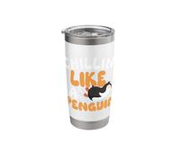 Chillin' Like A Penguin - Penguin Lover Bird Watcher Stainless Steel Insulated Tumbler