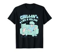 Chillin Like A Villain Anime Kawaii Graffiti Pastel Art T-Shirt