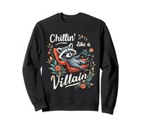 Chillin' Like A Villain Humorous Animal Sweatshirt