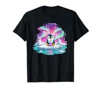 Chillin’ Penguin Under Northern Lights T-Shirt