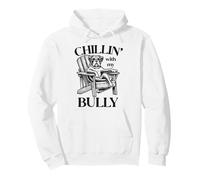 Chillin' with my Bully Dog Summer Lounge Chair Pullover Hoodie