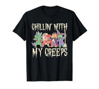 Chillin' with My Creeps Funny Halloween Party Monster Zombie T-Shirt
