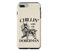 Chillin' with my Doberman Dog Summer Lounge Chair Case for iPhone 7 Plus/8 Plus
