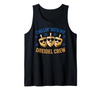 Chillin' with My Dreidel Crew Hanukkah Jewish Humor Tank Top