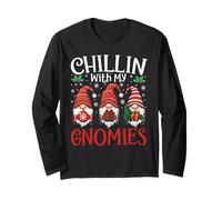 Chillin With My Gnomies Family Matching Christmas Gnome Long Sleeve T-Shirt