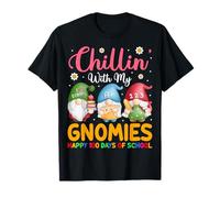 Chillin with My Gnomies Happy 100 Days of School Gnome Kids T-Shirt