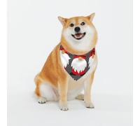 Chillin with My Gonme Pattern Dog Bandanas, Comfortable Cotton Triangle Bibs Scarfs for Dogs Or Cats,Cute Pet Kerchief for Medium Large Dogs-X-Large