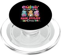 Chillin' With My Hair Stylist Crew Three Gnomes Bunny Easter PopSockets PopGrip for MagSafe