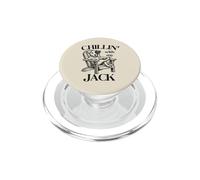 Chillin' with my Jack Dog Summer Lounge Chair Jack Russell PopSockets PopGrip for MagSafe