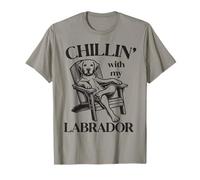 Chillin' with My Labrador Dog Summer Lounge Chair T-Shirt
