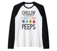 Chillin' with My Peeps Raglan Baseball Tee