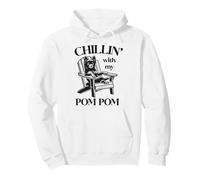 Chillin' with my Pom Pom Summer Lounge Chair Pomeranian Pullover Hoodie