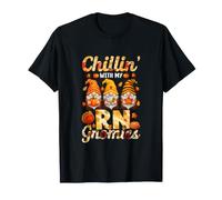 Chillin' with My RN Gnomies Nurse Thanksgiving Three Gnomes T-Shirt
