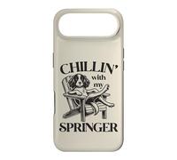 Chillin' with my Springer Dog Summer Lounge Chair Case for iPhone Air