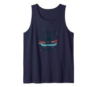 Chillin' with My Whiskers: Cute Cat Dice Game Tank Top, Men, Navy, S
