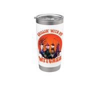 Chillin with My Witches Halloween Witch Party Trick Or Treat Stainless Steel Insulated Tumbler