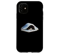 Chilling black tuxedo Cat Under Blanket Cute for Cat Lover Case for iPhone 11