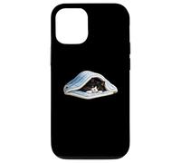 Chilling black tuxedo Cat Under Blanket Cute for Cat Lover Case for iPhone 12/12 Pro