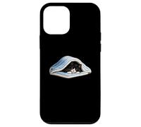 Chilling black tuxedo Cat Under Blanket Cute for Cat Lover Case for iPhone 12 mini