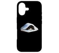 Chilling black tuxedo Cat Under Blanket Cute for Cat Lover Case for iPhone 17