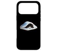 Chilling black tuxedo Cat Under Blanket Cute for Cat Lover Case for iPhone 17 Pro Max