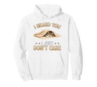 Chilling Cat I heard you I just don't care Maine coon Cat Pullover Hoodie