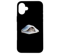 Chilling gray tabby Cat Under Blanket Cute for Cat Lover Case for iPhone 16 Plus