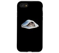 Chilling gray tabby Cat Under Blanket Cute for Cat Lover Case for iPhone SE (2020) / 7/8