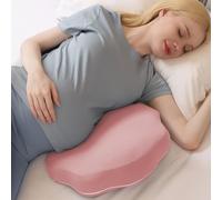 Chilling Home Pregnancy Pillows for Sleeping, Memory Foam Maternity Pillow for Belly, Back, Adjustable and Portable Travel Wedge Pillow (Red, Height 15cm)