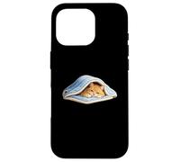 Chilling orange tabby Cat Under Blanket Cute Cat Lover Case for iPhone 16 Pro