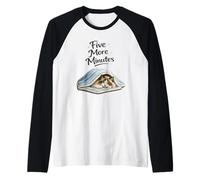 Chilling Ragdoll Cat Five More Minutes Raglan Baseball Tee